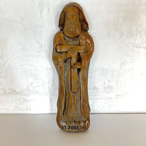 St. Joseph 10.5" Wall Plaque Patron of Fathers & Protector of Houses Religious - Picture 2 of 9